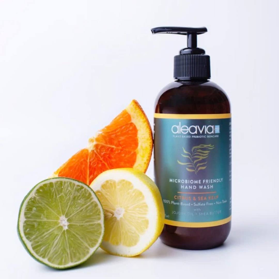 Organic Hand Soap | Aleavia Citrus & Sea Kelp Microbiome Friendly Hand Wash