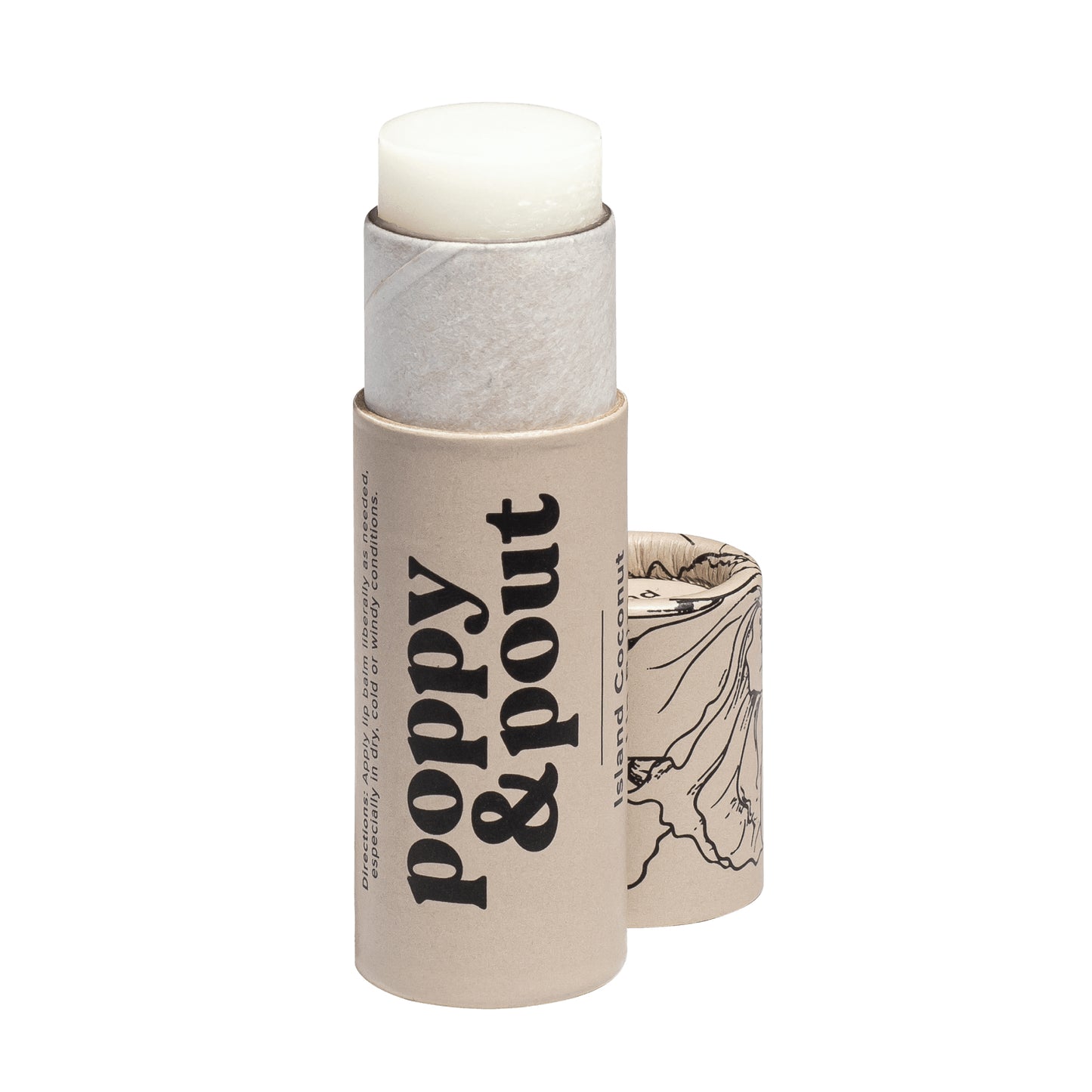 Poppy and Pout Island Coconut Lip Balm