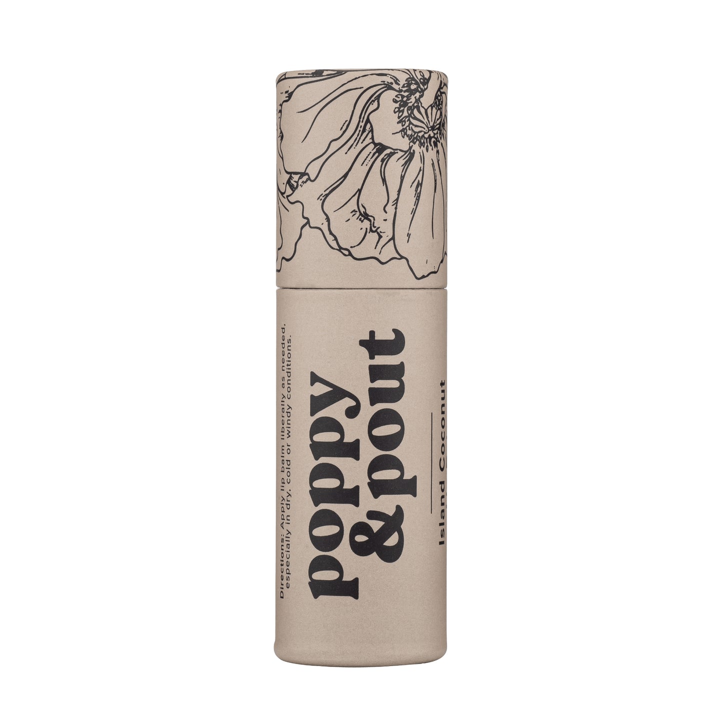 Poppy and Pout Island Coconut Lip Balm