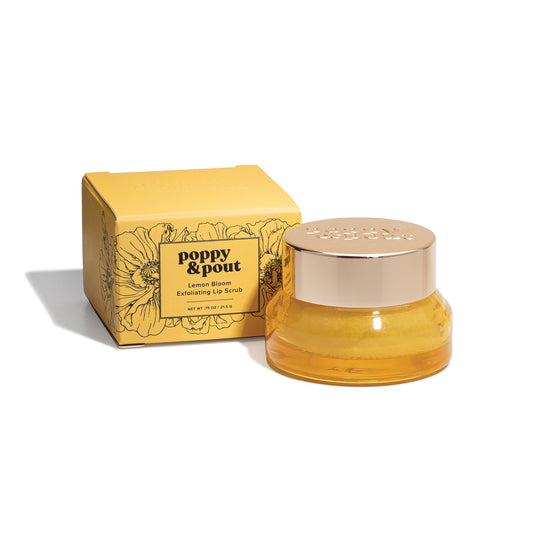 Poppy and Pout Lemon Bloom Lip Scrub